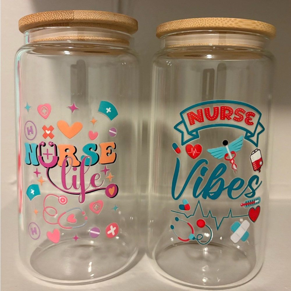 Nurse decor Glass Cups